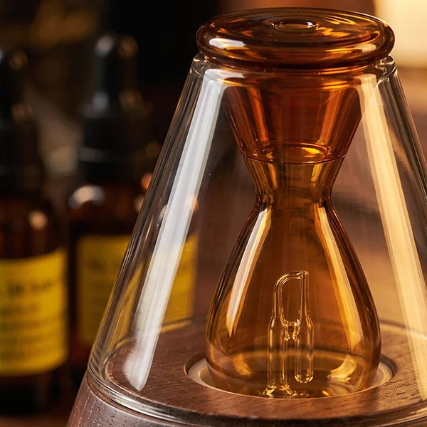 Hand-blown Amber Glass Diffuser Chamber