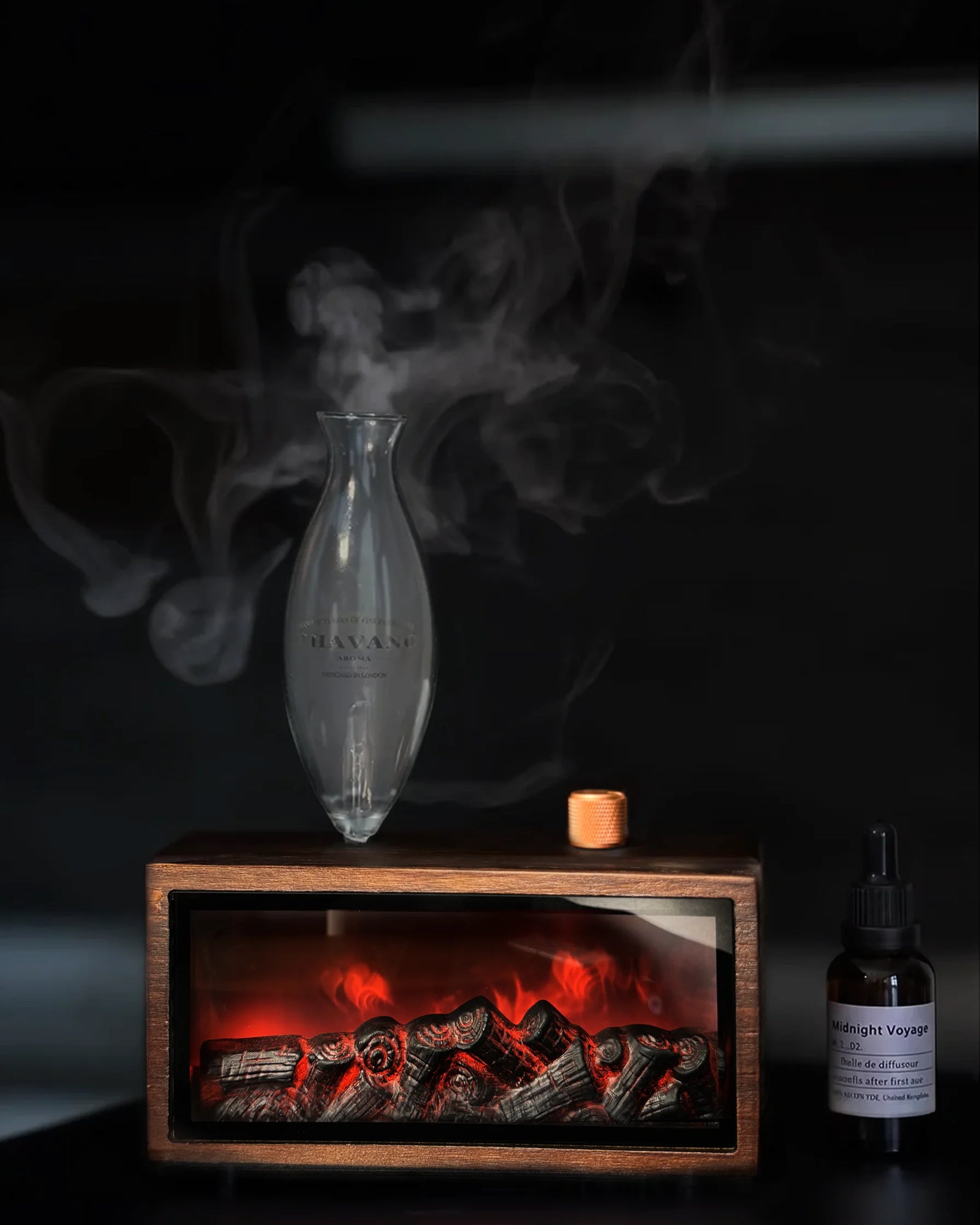 Gloryboundus Retro Fireplace Waterless Nebulizing Balsam Fir Diffuser - Hearth Edition