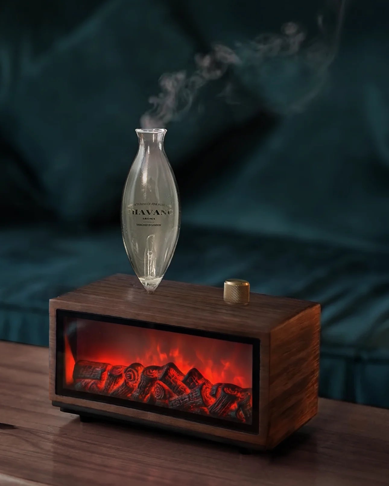 Gloryboundus Retro Fireplace Waterless Nebulizing Balsam Fir Diffuser - Hearth Edition