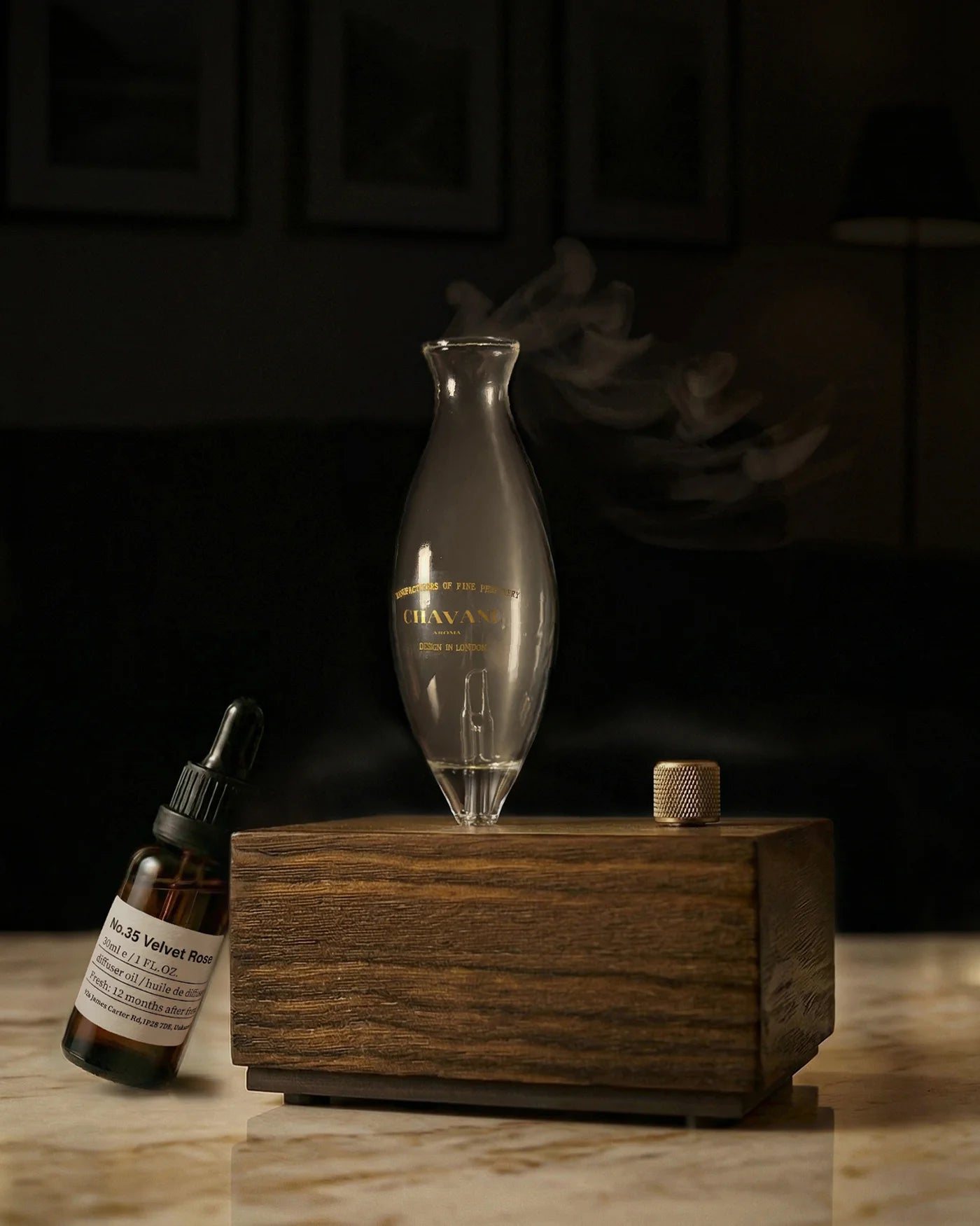 Gloryboundus Crafted Solid Wood Nebulizing Diffuser