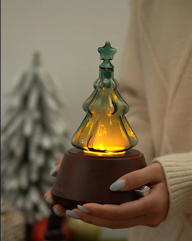 Gloryboundus Retro Waterless Nebulizing Ash Wood Diffuser - Pinecone Edition (Cordless)