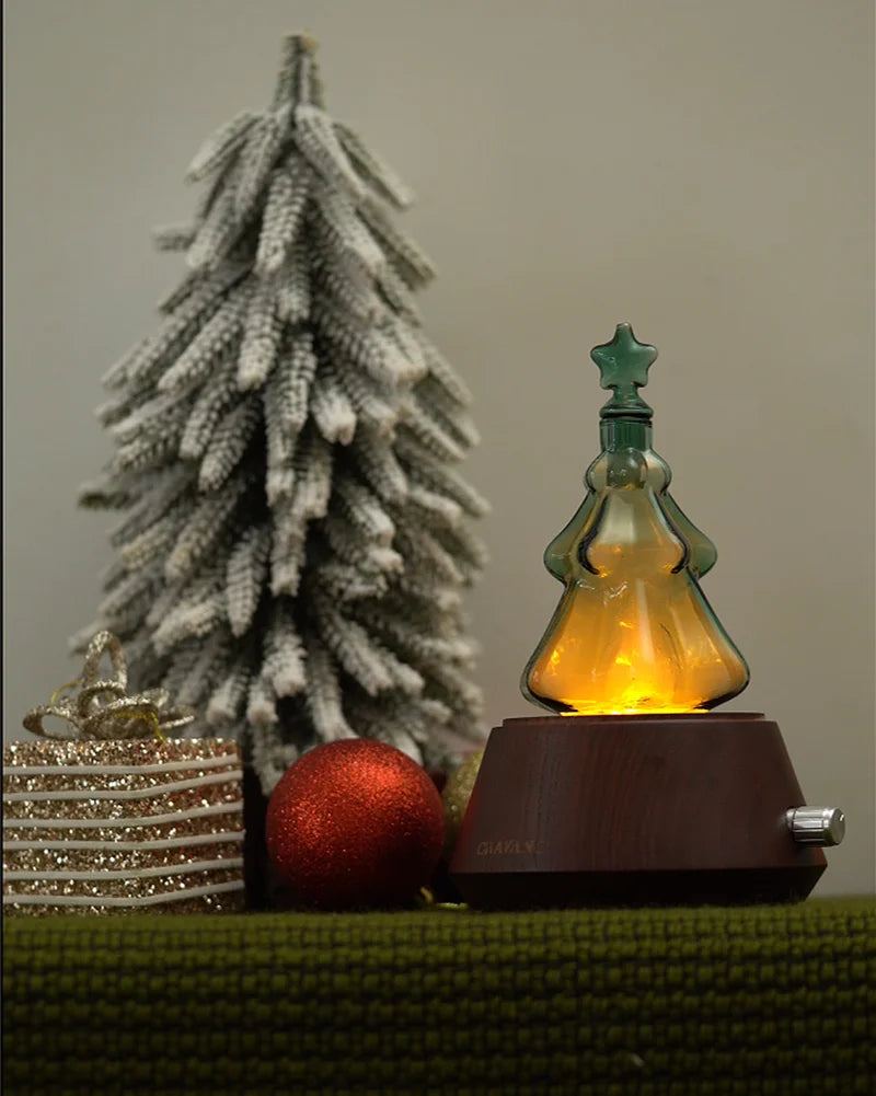 Gloryboundus Retro Waterless Nebulizing Ash Wood Diffuser - Pinecone Edition (Cordless)