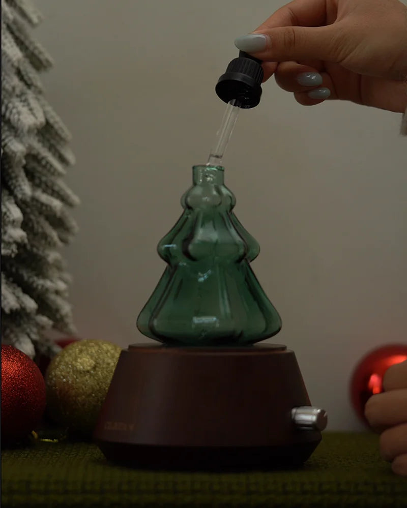 Gloryboundus Retro Waterless Nebulizing Ash Wood Diffuser - Pinecone Edition (Cordless)