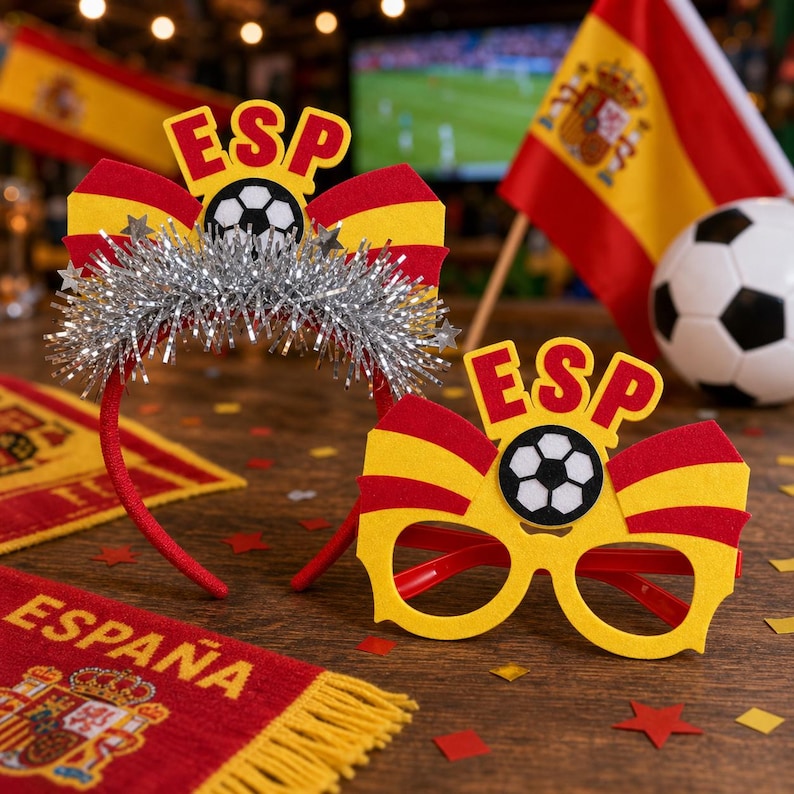 🔥Last Day 60% OFF🔥World Cup Fan Kit – 2026 World Cup Party Headbands & Glasses – National Team Soccer Accessories – Match Day Celebration Gear