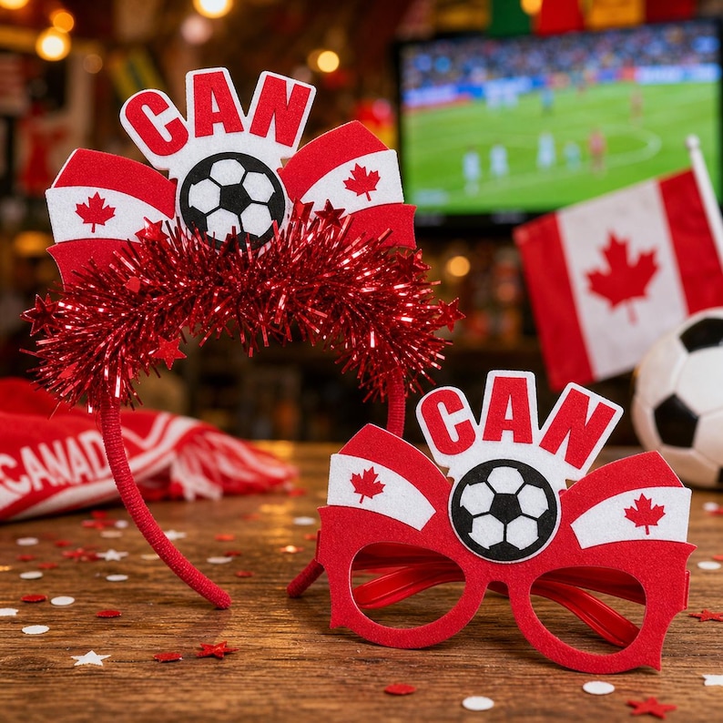 🔥Last Day 60% OFF🔥World Cup Fan Kit – 2026 World Cup Party Headbands & Glasses – National Team Soccer Accessories – Match Day Celebration Gear