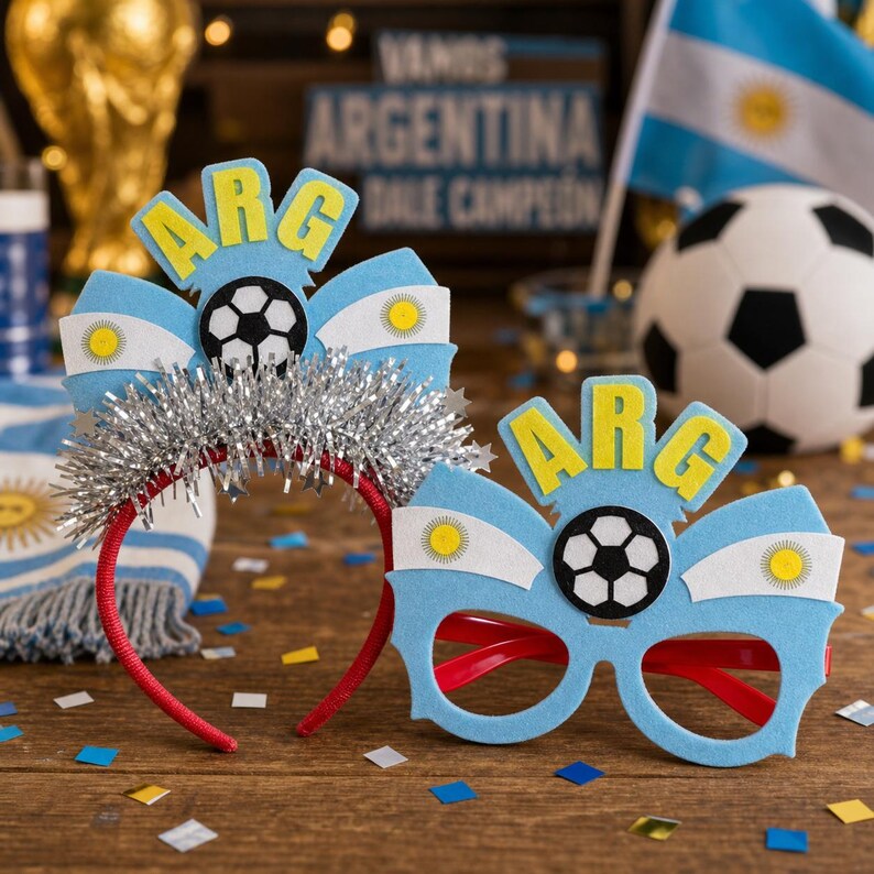 🔥Last Day 60% OFF🔥World Cup Fan Kit – 2026 World Cup Party Headbands & Glasses – National Team Soccer Accessories – Match Day Celebration Gear