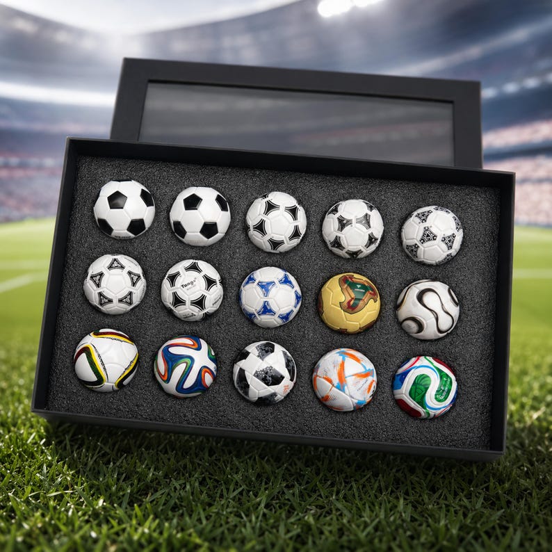 🔥Last Day 60% OFF🔥 2026 World Cup Mini Soccer Ball Set, Fathers Day Gift, Football Fan Collectible Box