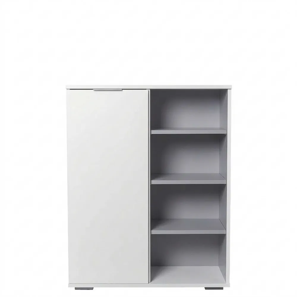 Vielseitiger Schrank in Weiß für Büro und Zuhause, 80,2 x 109,5 x 35 cm