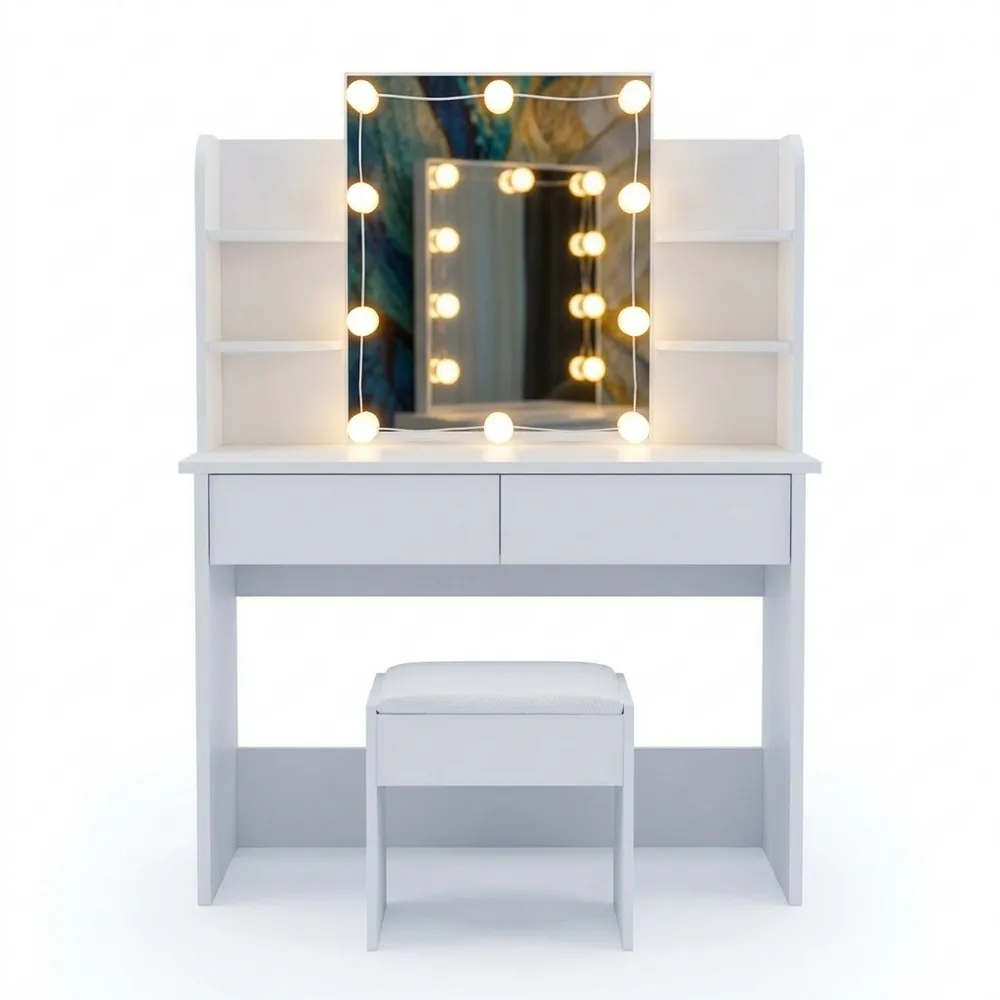 Moderner Schminktisch mit LED und Stauraum
