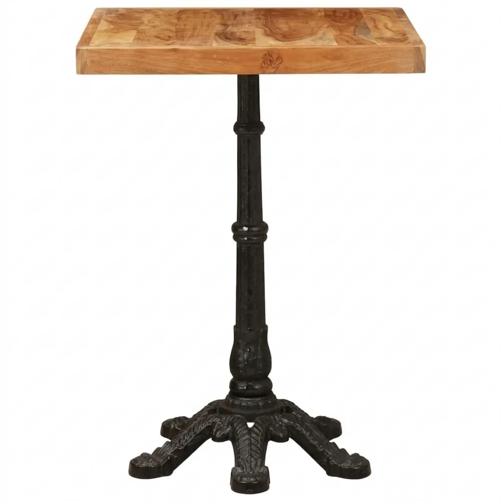 Massivholz Bistrotisch Akazie 50 x 50 x 76 cm