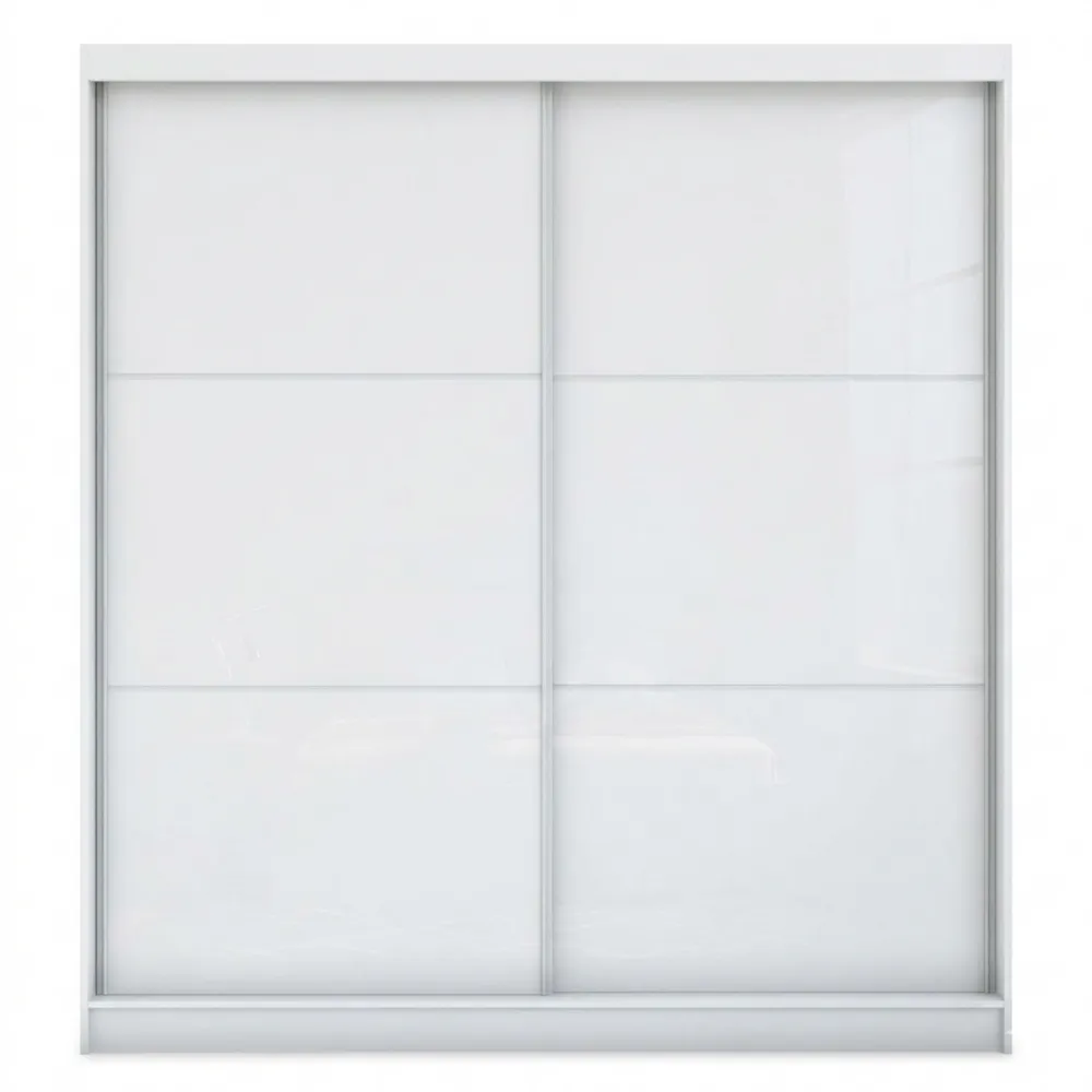 2-türiger Mehrzweckschrank mit Schwebetüren, weiß, 150 cm