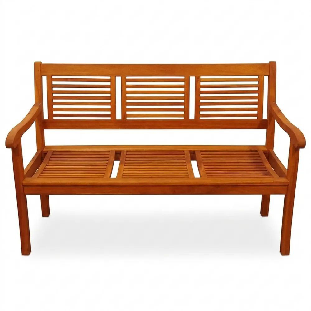 Gartenbank 3-Sitzer aus Akazienholz, 150 cm, pflegeleicht für Garten und Terrasse