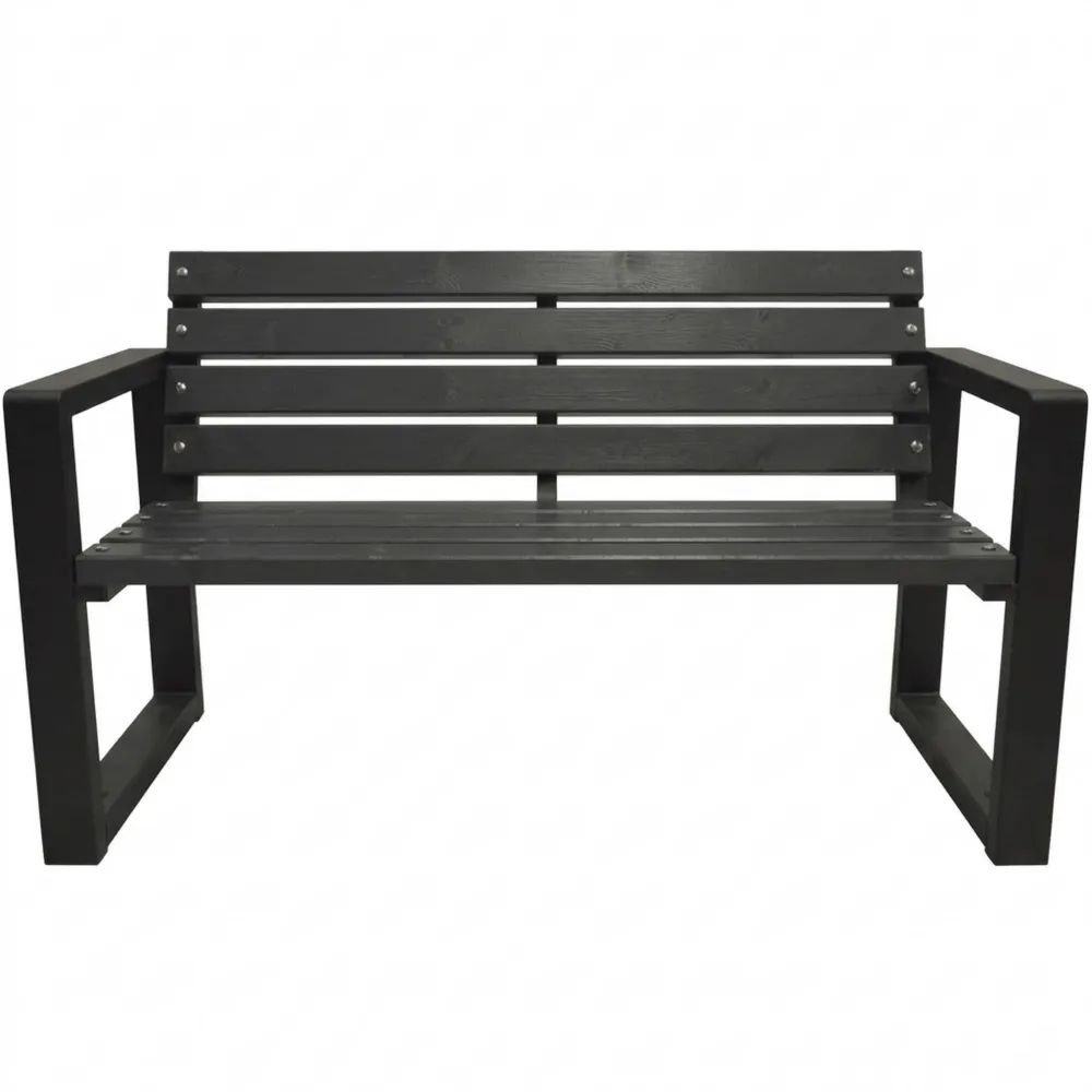 Wetterfeste Gartenbank aus Holz für 3-4 Personen, 200 cm