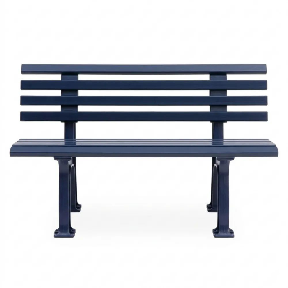 2-Sitzer Gartenbank Blau für Draußen