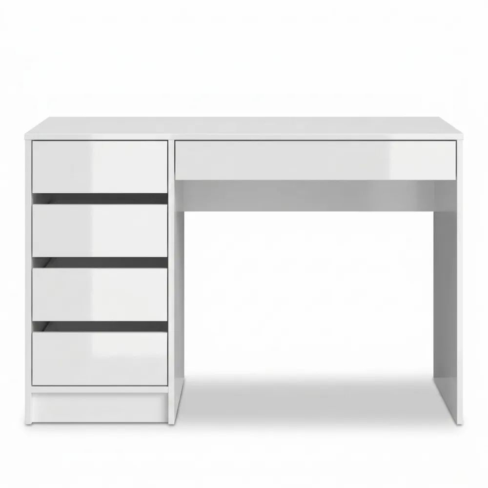 Moderner Schminktisch mit Hochglanz-Oberfläche, 120 x 75 cm