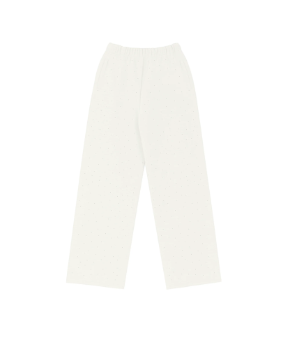 RHINESTONE SWEATS - OFF WHITE