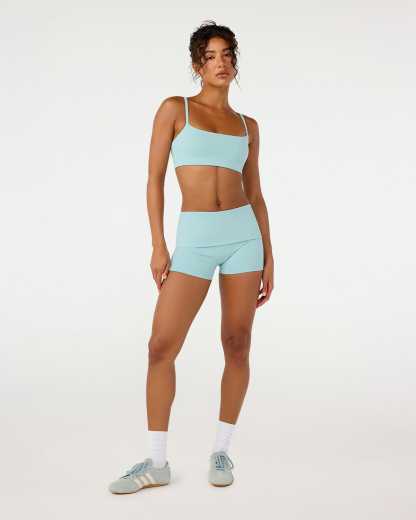 Form Invisible Scrunch Fold Over Shorts 3" | Aquatic