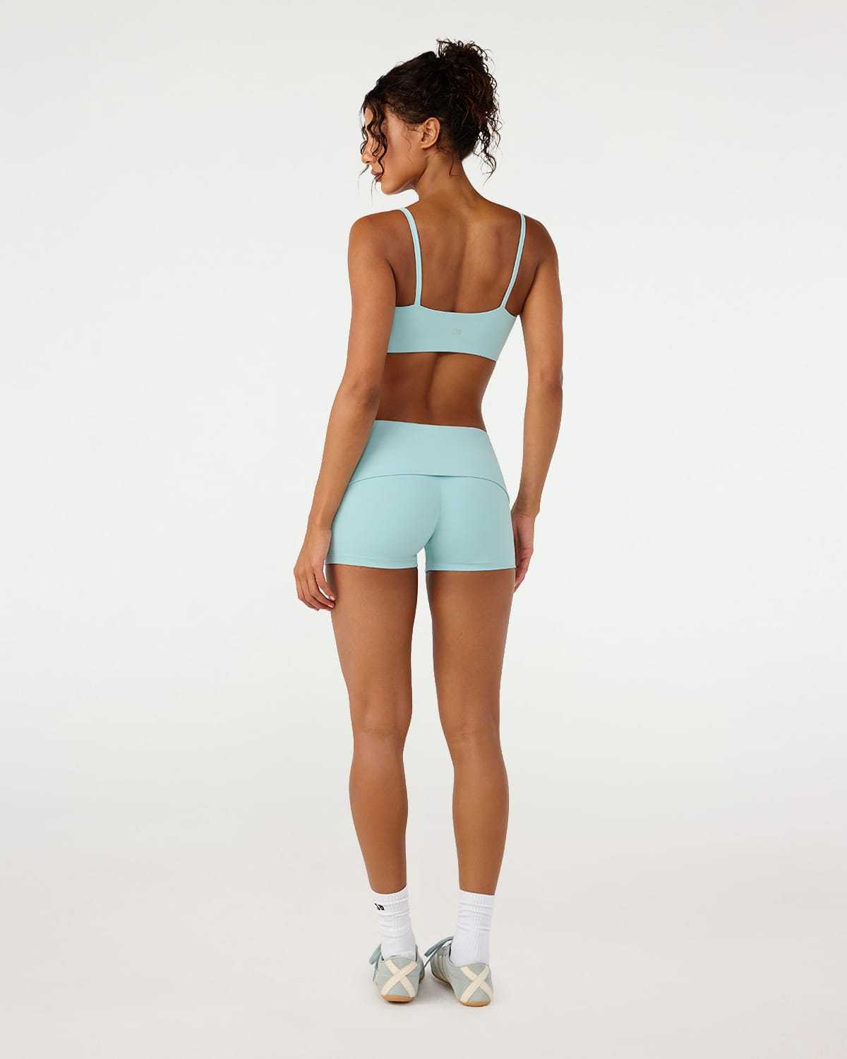Form Invisible Scrunch Fold Over Shorts 3" | Aquatic