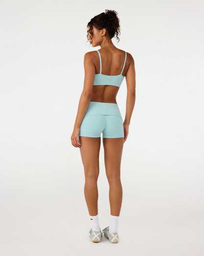 Form Invisible Scrunch Fold Over Shorts 3" | Aquatic