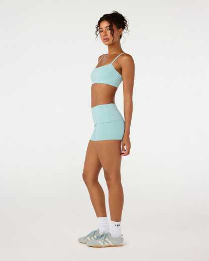 Form Invisible Scrunch Fold Over Shorts 3" | Aquatic