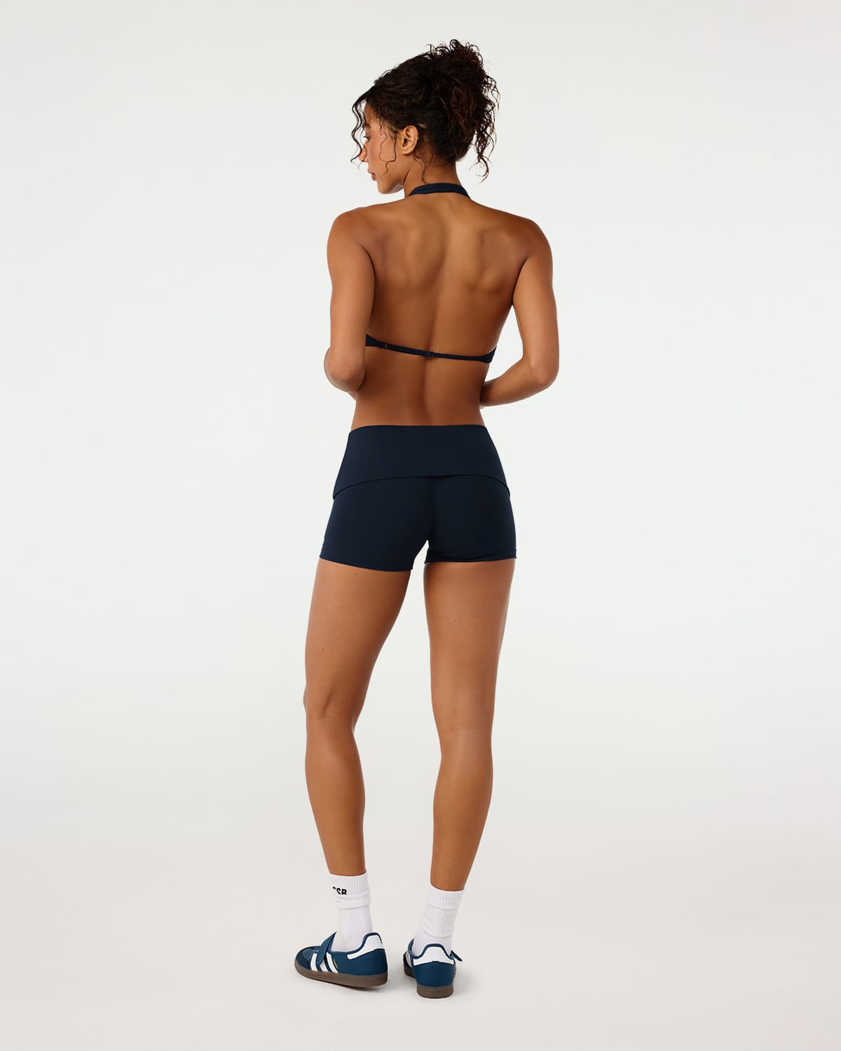 Form Invisible Scrunch Fold Over Shorts 3" | Deep Navy
