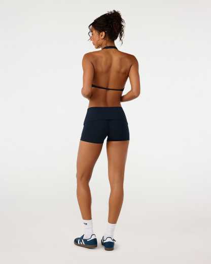 Form Invisible Scrunch Fold Over Shorts 3" | Deep Navy