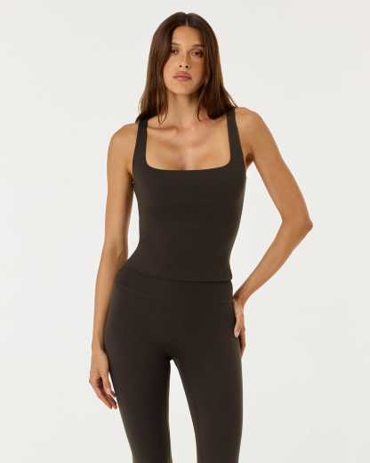 Form Scoop Tank | Dark Chocolate