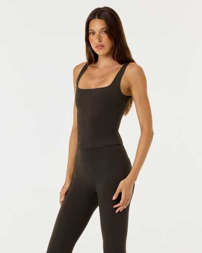 Form Scoop Tank | Dark Chocolate