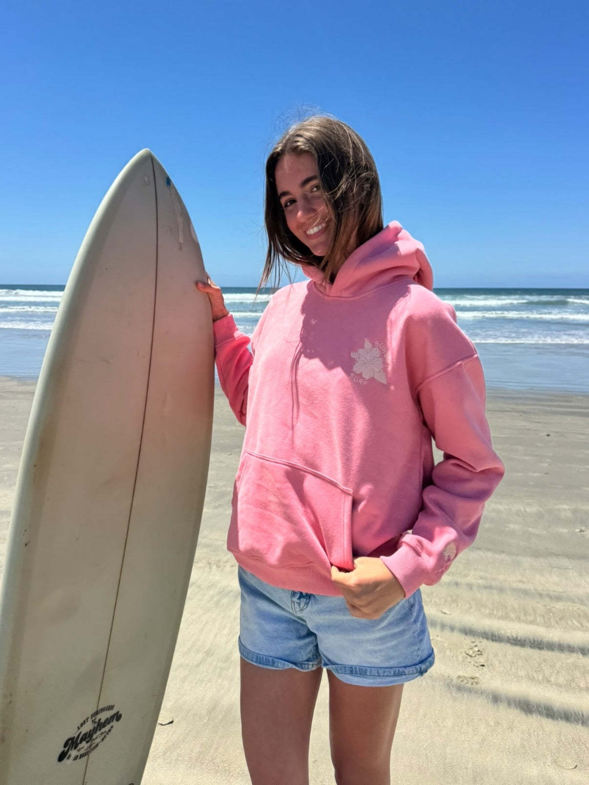 Hibiscus Wave Hoodie