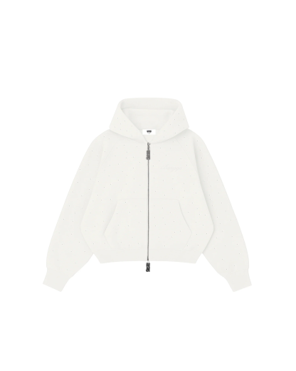 RHINESTONE JACKET - OFF WHITE