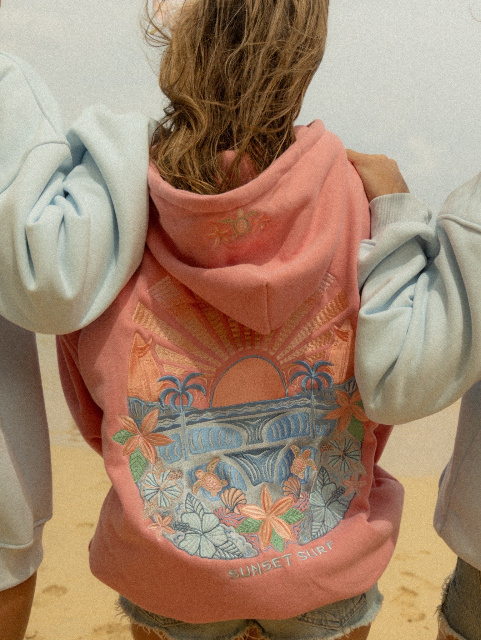 Hibiscus Wave Hoodie