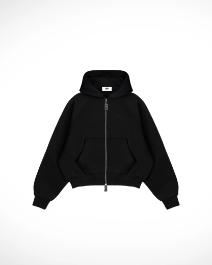 RHINESTONE JACKET - BLACK