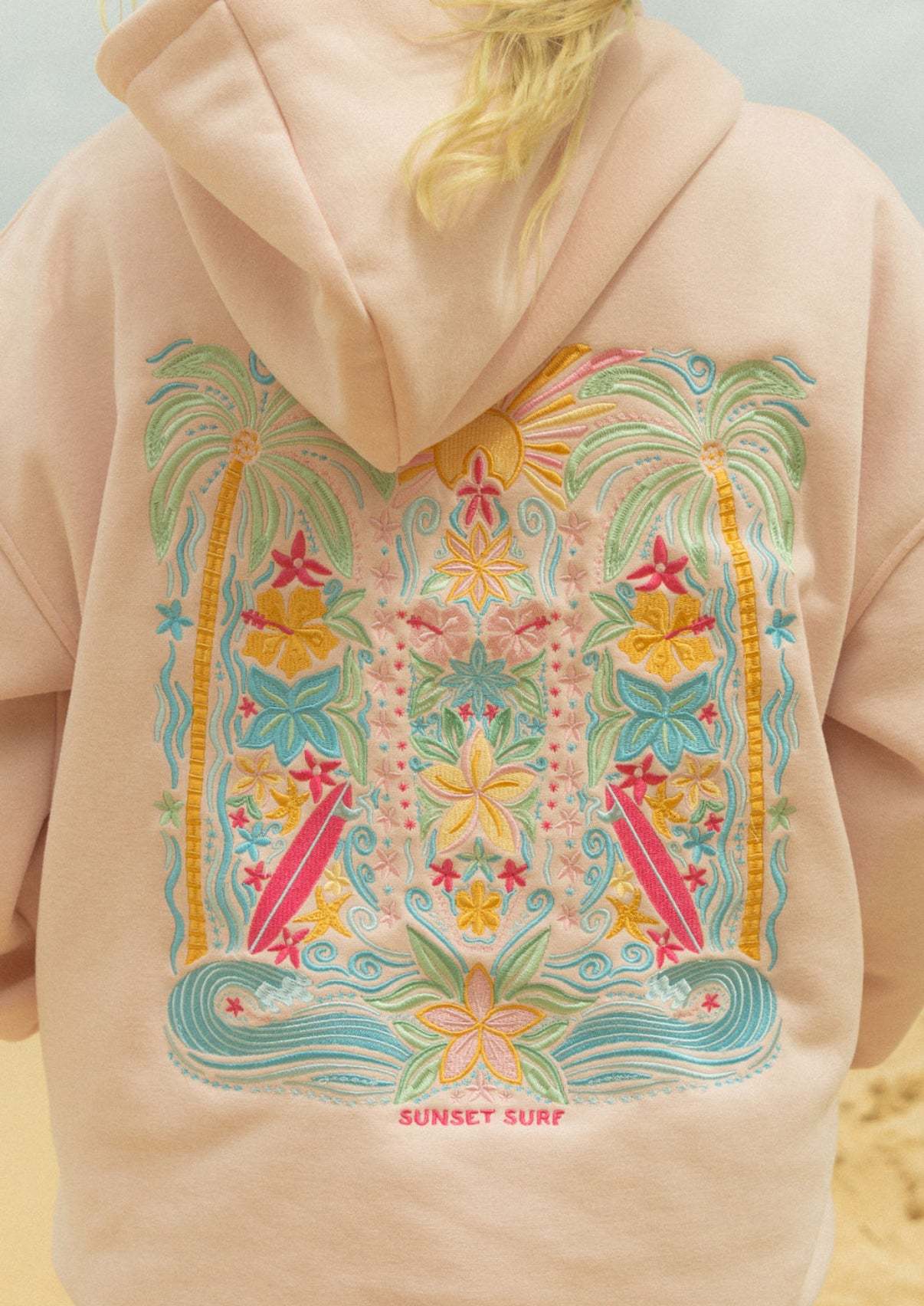 Sunset Hawaii Hibiscus Hoodie