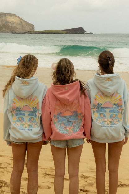 Hibiscus Wave Hoodie
