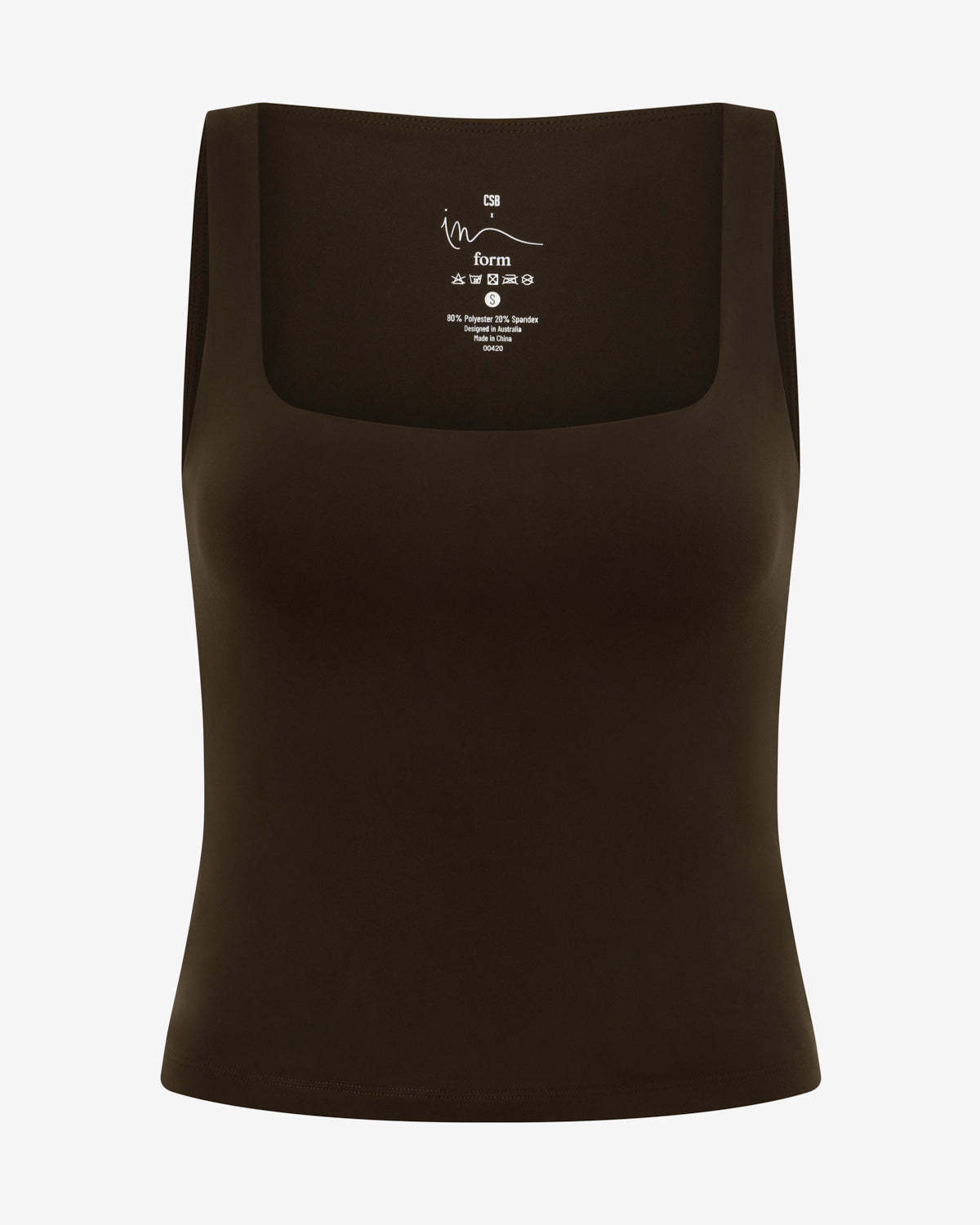 Form Scoop Tank | Dark Chocolate