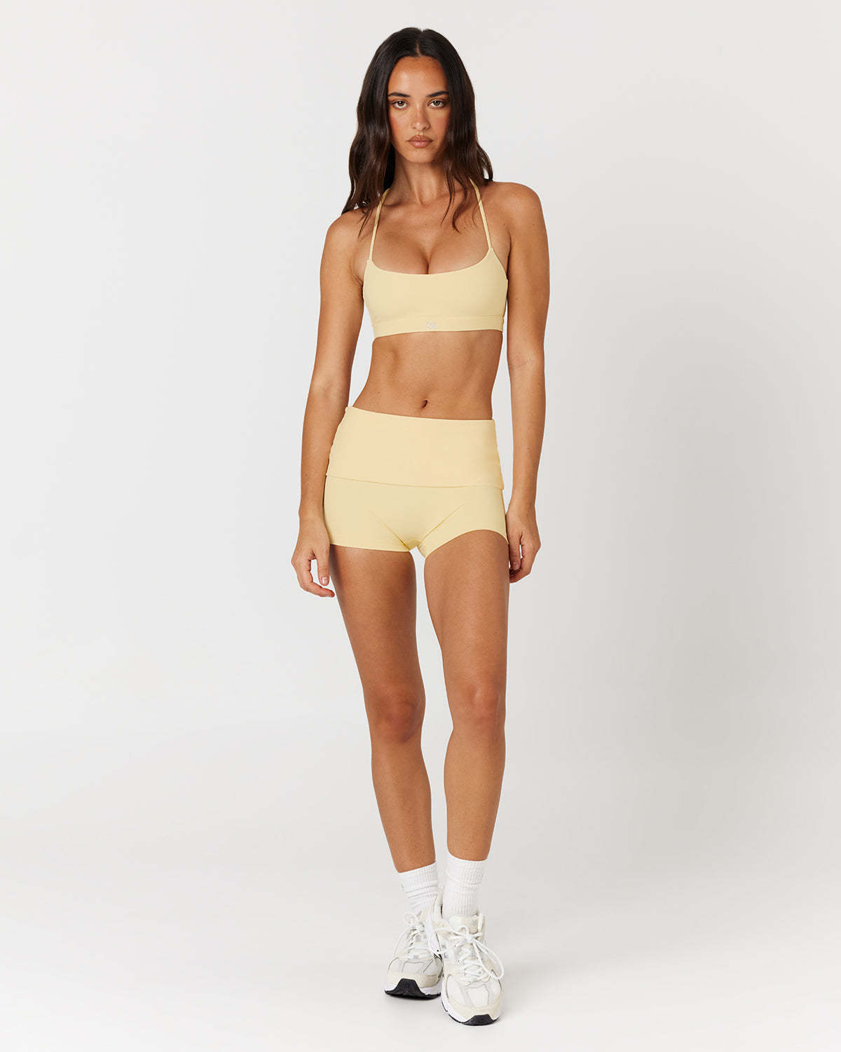 Form Invisible Scrunch Fold Over Shorts 3" | Butter