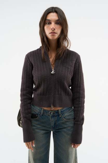 Stormy Brown Zipper