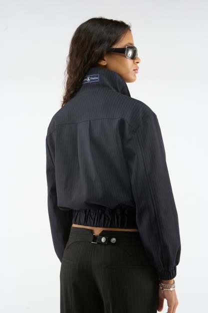 Nautica Navy Pinstripe Jacket