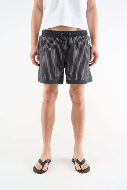 Pinstripe Black Swimpants