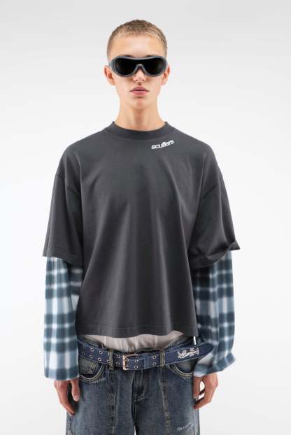 Blur Kurtis Navy Longsleeve