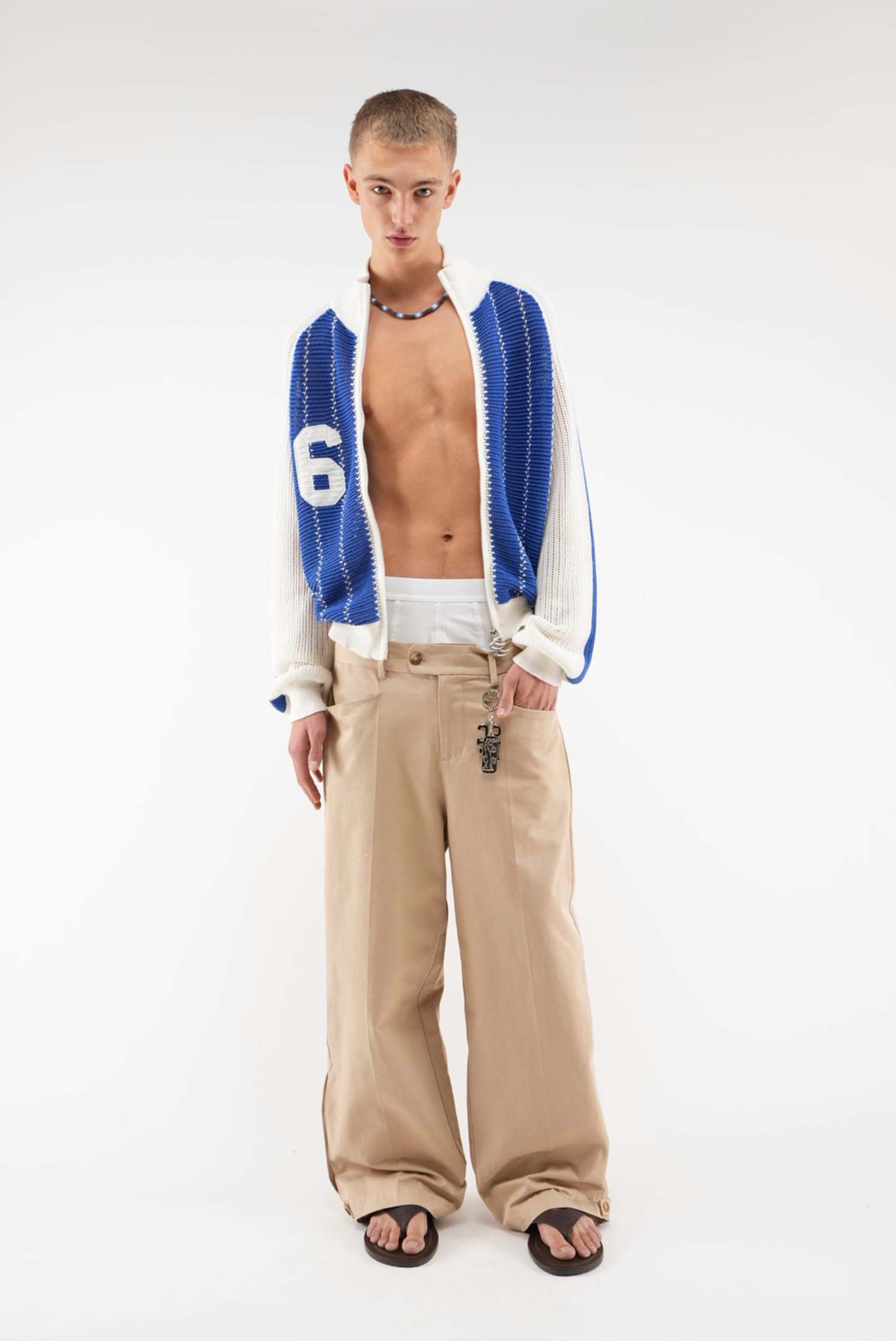Beacon Navy Knit Zipper