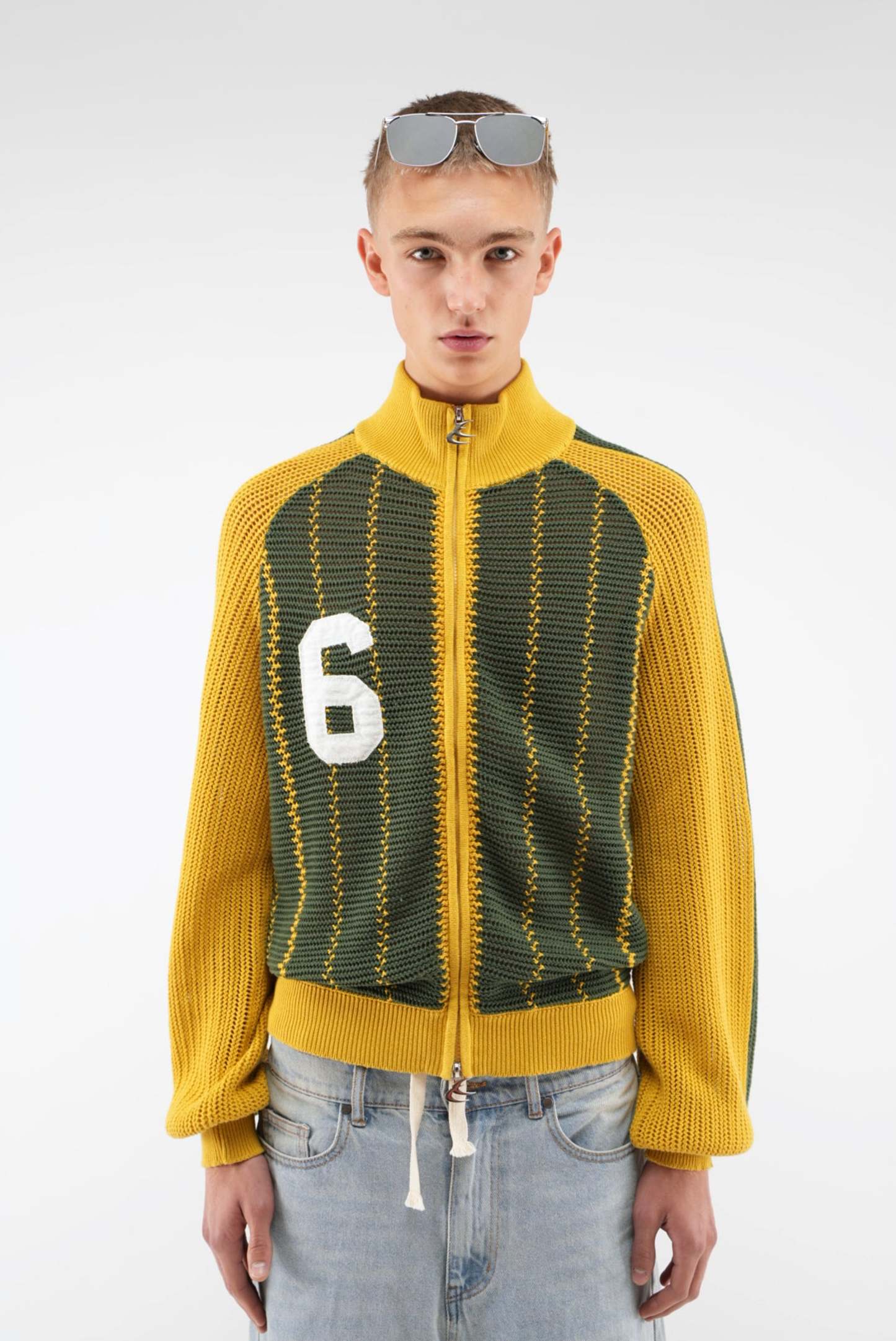 Beacon Yellow Knit Zipper