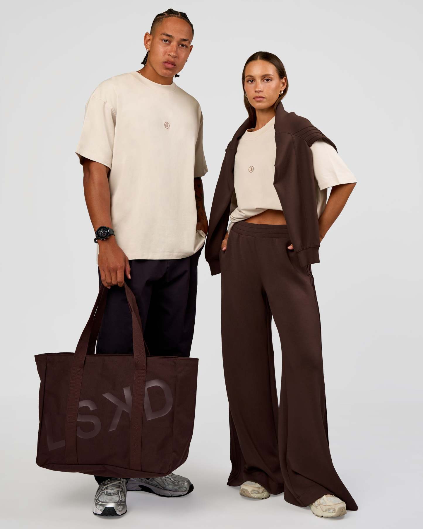 CF Unisex Oversized Heavyweight FLXCotton Tee - Clay-CF X LSKD Sport