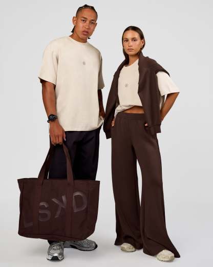 CF Unisex Oversized Heavyweight FLXCotton Tee - Clay-CF X LSKD Sport