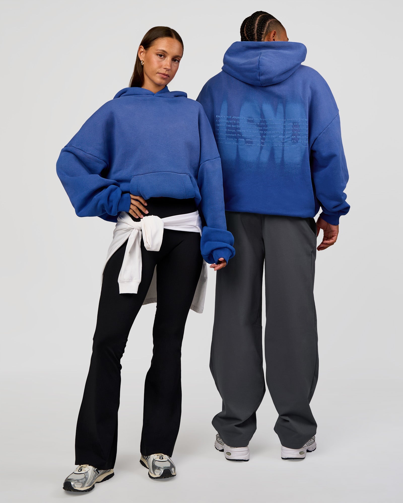 Memory In Motion Ultra Heavyweight Washed Hoodie - Electric Indigo Washed