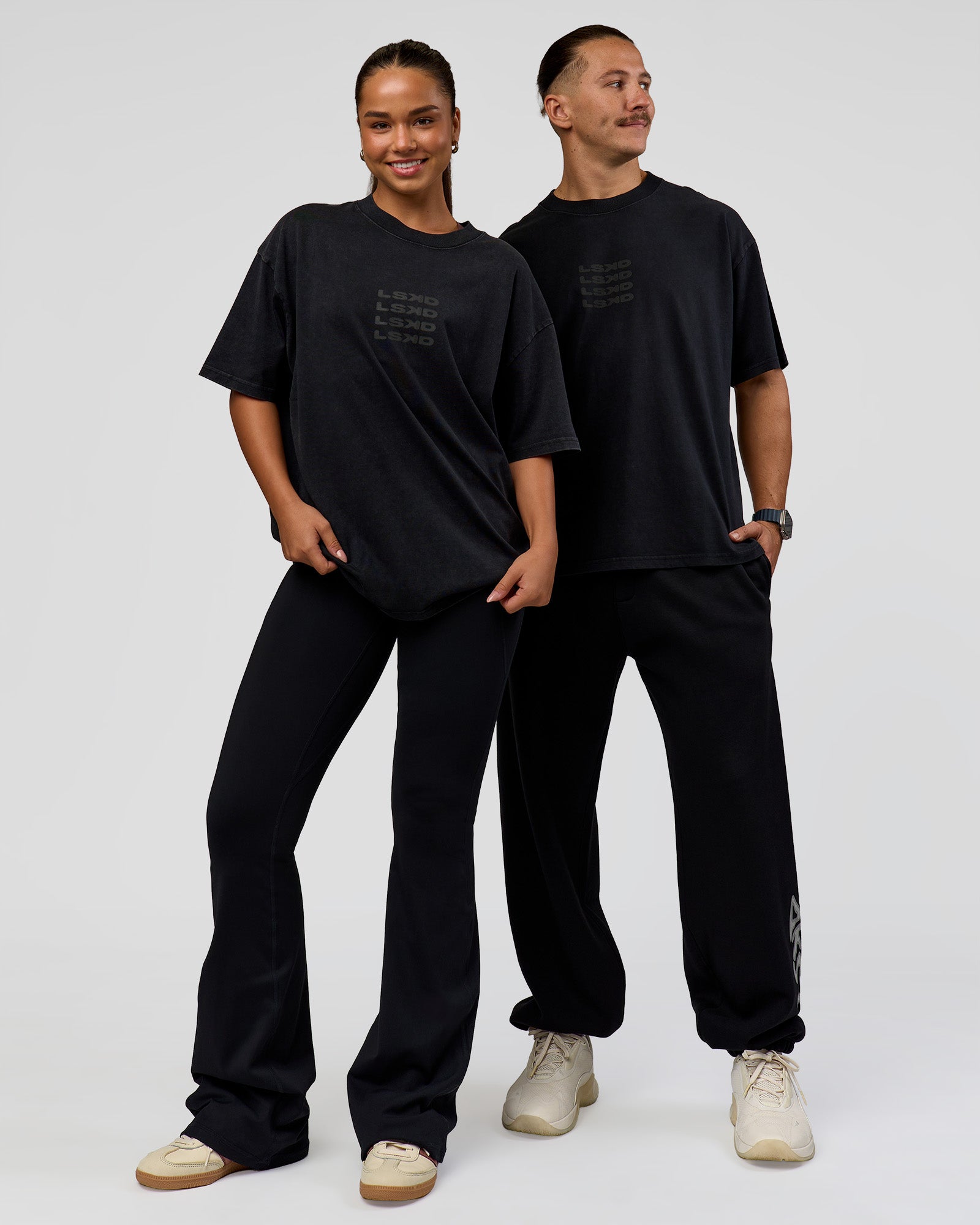 Move Fast Heavyweight Oversized Tee - Black Washed