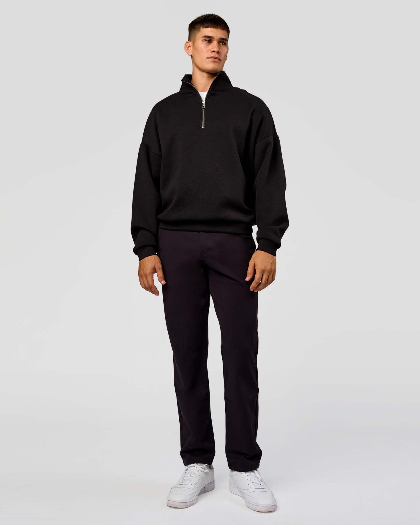 AfterDark ZeroCrease Quarter Zip - Black
