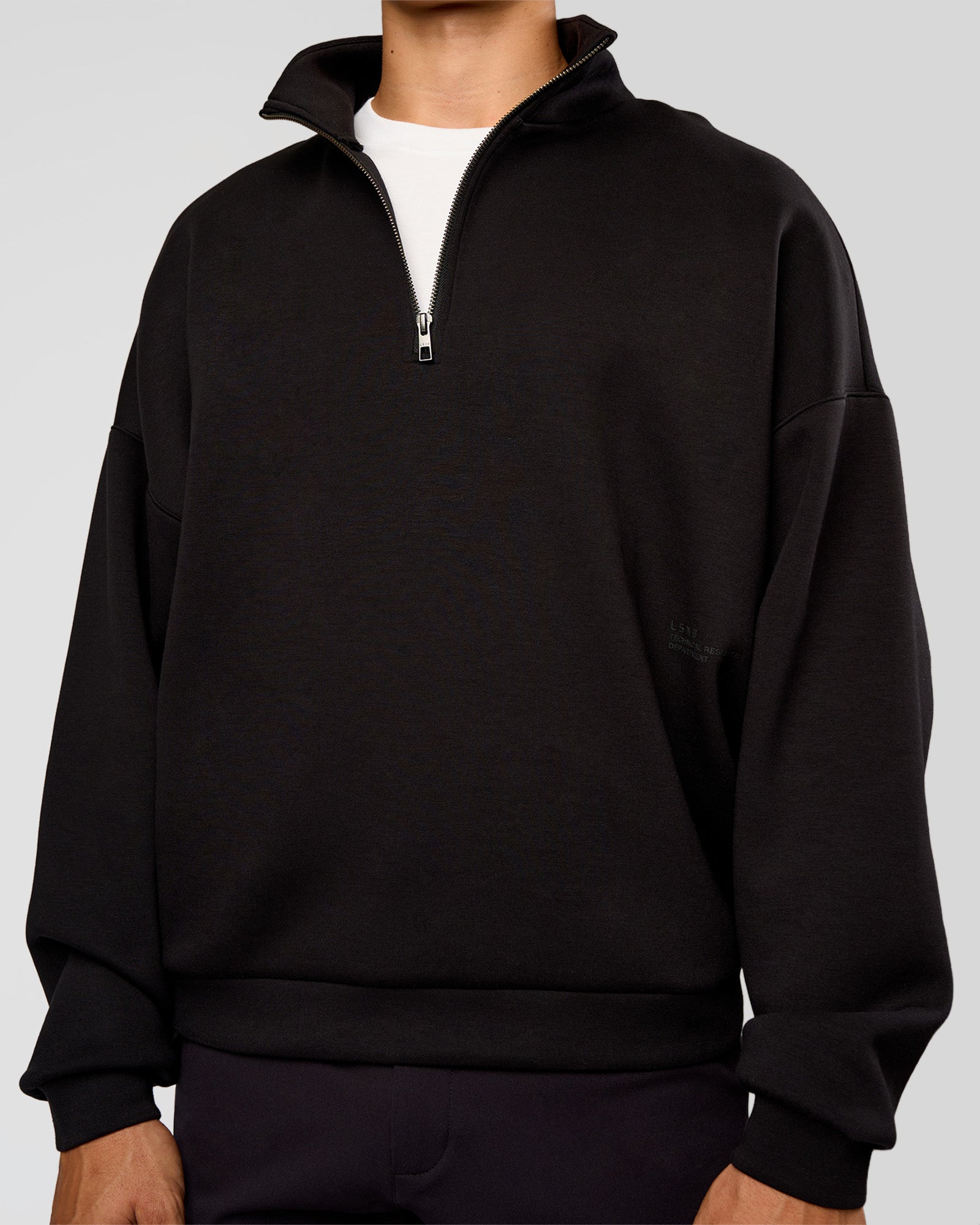 AfterDark ZeroCrease Quarter Zip - Black