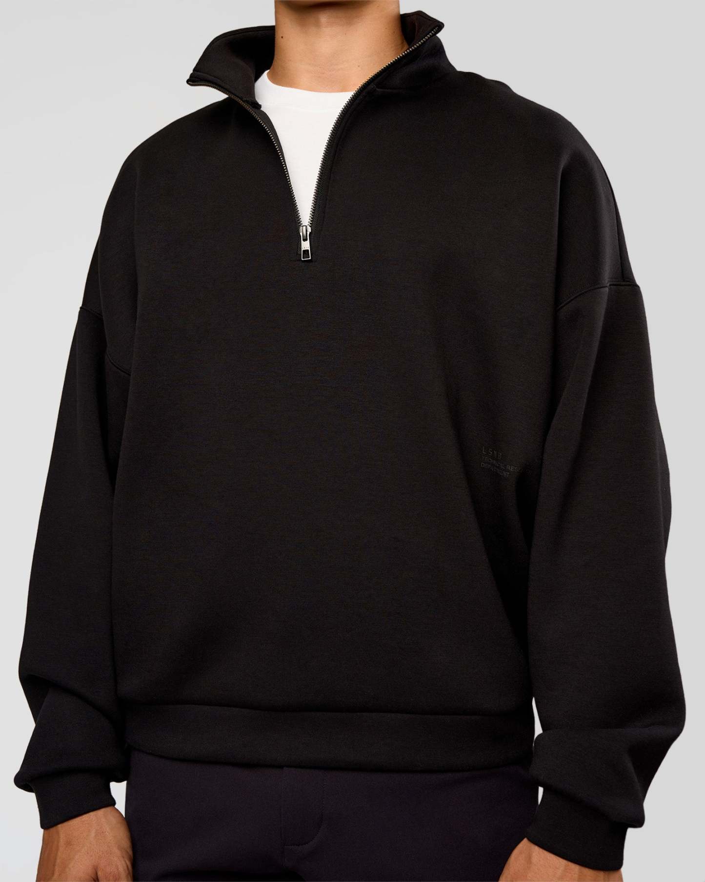 AfterDark ZeroCrease Quarter Zip - Black