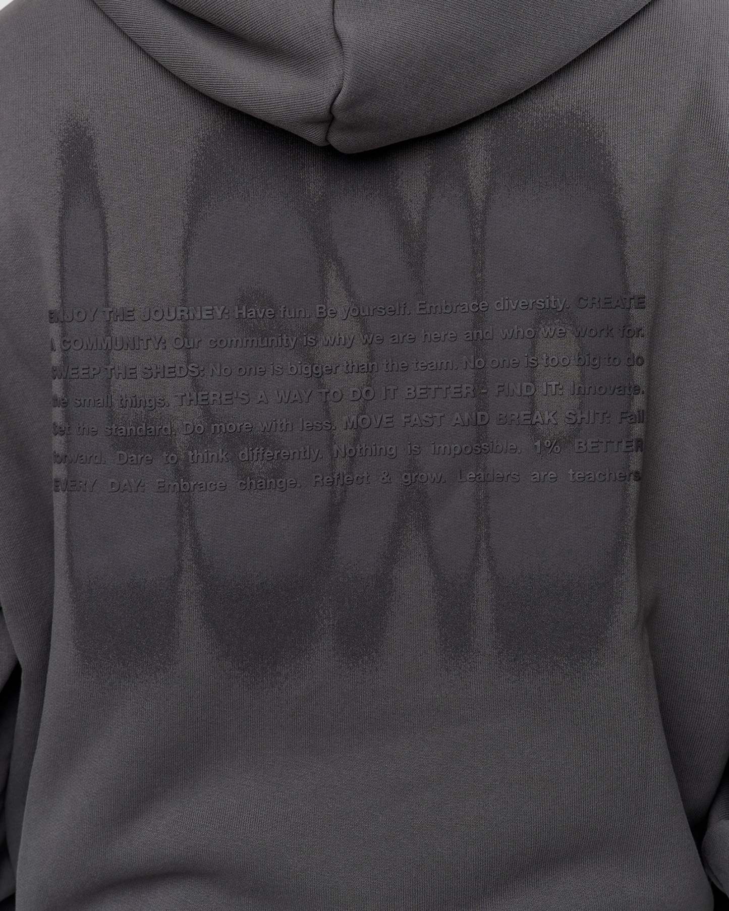 Memory In Motion Ultra Heavyweight Washed Hoodie - Dark Storm Washed